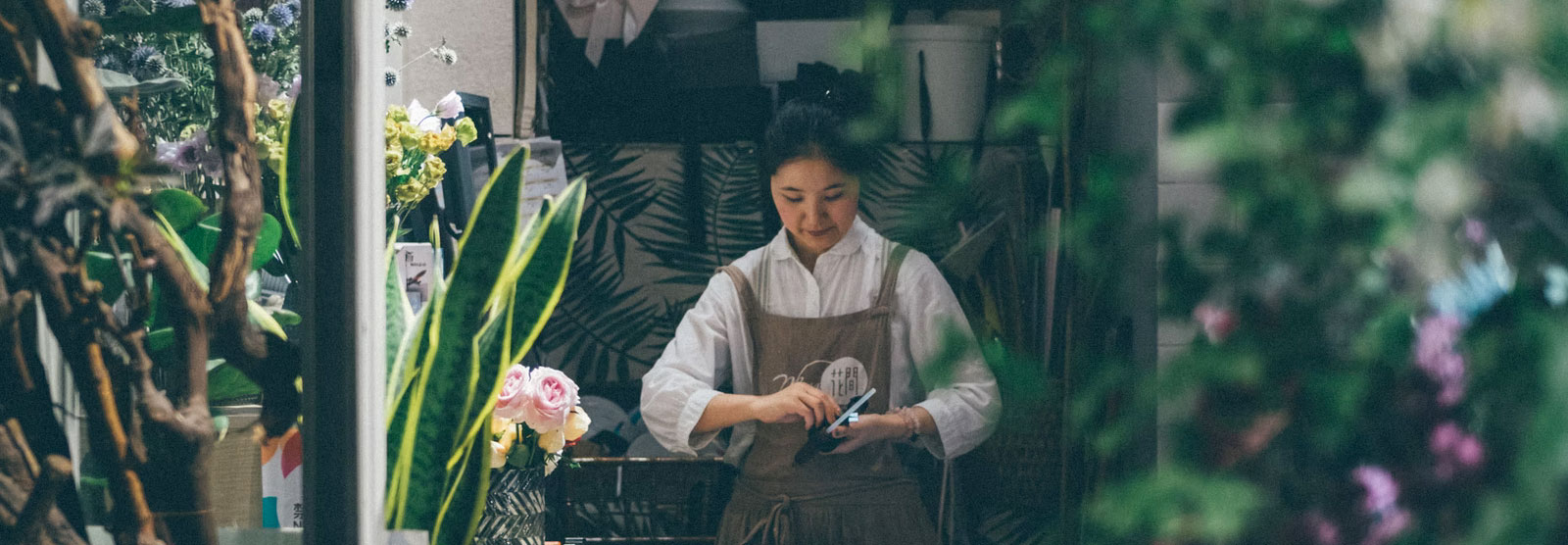 Female business owner in shop